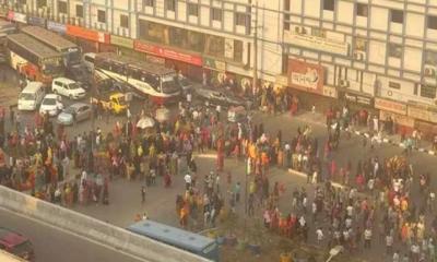 Protest sparks after garment worker killed in Banani road accident