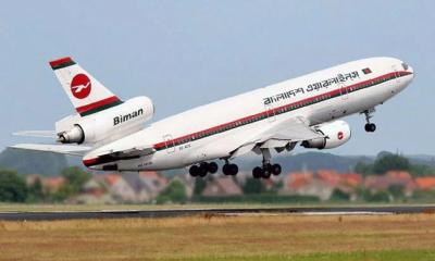 Wheel falls off Biman jet mid-flight, plane lands safely