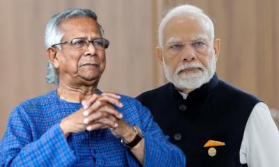 Yunus sends condolence to Indian PM Modi over plane crash