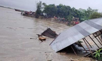 River devours 30 homes in Shariatpur as Padma Bridge embankment collapses again