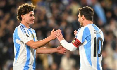 Messi scores twice in emotional farewell match for Argentina