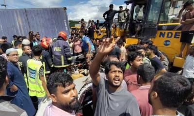 Four of a family killed as cement lorry crushes car in Cumilla