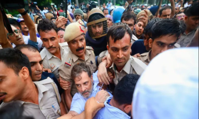 Rahul, Priyanka Gandhi detained during protest outside Modi‍‍`s residence