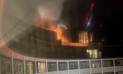Fire erupts at BBC’s former television centre in London