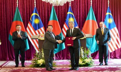 Bangladesh, Malaysia sign one MoU, exchange 2 instruments after bilateral talks
