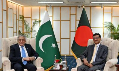 Bangladesh, Pakistan foreign ministers hold talks in Dhaka