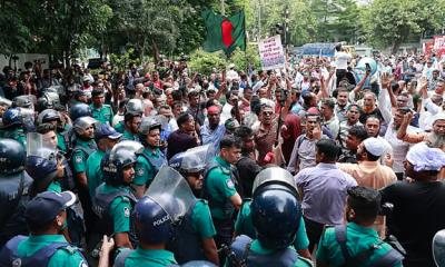 Dismissed BDR members’ march to Jamuna thwarted, demonstrators dispersed