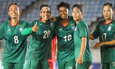 Bangladesh women’s football team climb 24 spots up in FIFA rankings