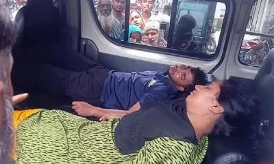 All six bank staffers found unconscious, toxic smell reported