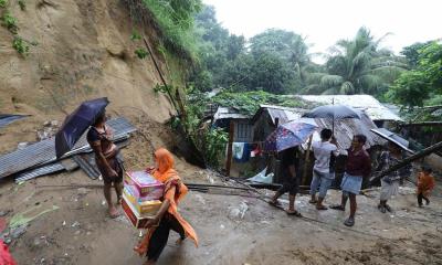 BMD issues warning for landslide risk amid heavy rain forecast