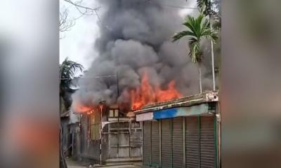 Loudspeaker announcements from mosque lead to attack, vandalism, and fire at 4 Mazars