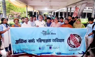 DU launches plastic waste cleanup drive marking environment day