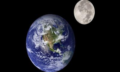 Moon drifts away from earth at 3.8 cm per year