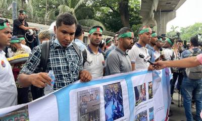 Dismissed army personnel stage protest demanding reinstatement