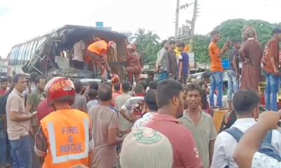 3 killed, 7 critically injured in head-on bus collision in Faridpur