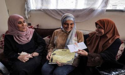 Gaza war survivor tops Palestinian exams after years of loss and displacement