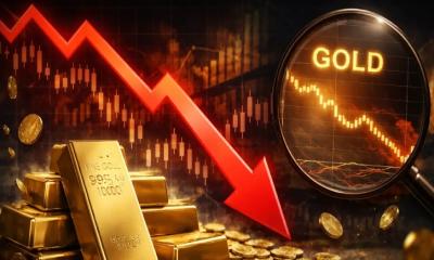 Gold prices fall in global markets