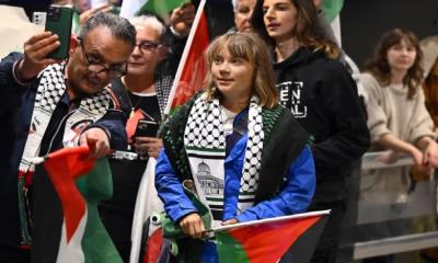 Greta Thunberg allegedly abused, forced to kiss Israeli flag after detention