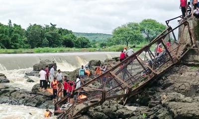 2 dead after Indian bridge collapses, several washed away