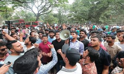 JCD stages protest demanding justice for DU student murder