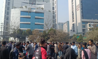 JCD protests outside Nirbachan Bhaban over EC’s role ahead of Feb polls