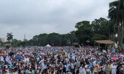 Massive crowd gathers at Suhrawardy Udyan ahead of Jamaat-e-Islami rally