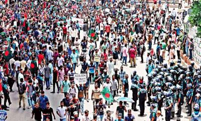Student protest continues despite apex court’s status quo on quota order
