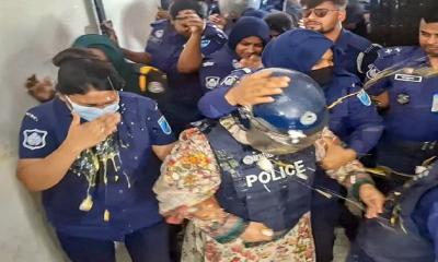 Angry crowds throw eggs, shoes at ex-MP singer Momtaz Begum