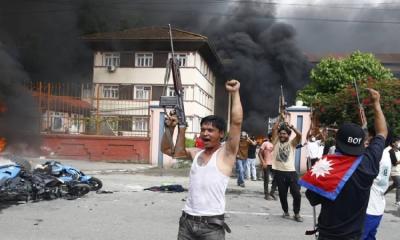 Protests continue despite PM Oli’s resignation, Parliament Building set on fire