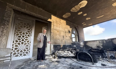 Palestinians say Israeli settlers torch 2 mosques in West Bank