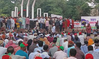 Rally of primary assistant teachers at Shaheed Minar demands 3-point demand