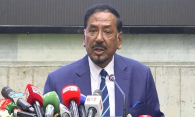Speaker Hafiz Uddin Ahmed assumes charge as acting president