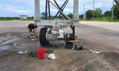 Airport tyre blast kills technician during maintenance