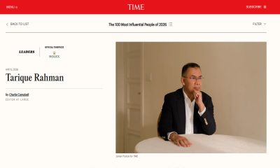 PM Tarique Rahman named among TIME‍‍`s 100 most influential people of 2026