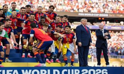 Trump steals spotlight at World Cup final trophy ceremony