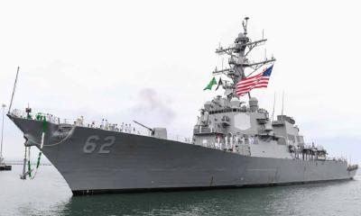 US navy ship arrives in Bangladesh for 3-day courtesy visit
