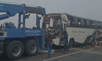 Fog causes deadly pile-up on Dhaka-Mawa Expressway: 10 vehicles involved, 1 dead