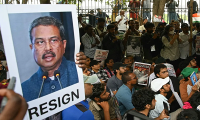 India‍‍`s education minister resigns amid nationwide student protests
