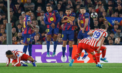 Atletico wins 2-0 at 10-man Barcelona in 1st leg of Champions League quarterfinal