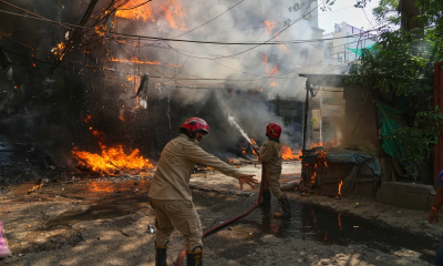 Fire sweeps through a New Delhi building, killing at least 21 people