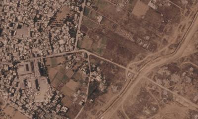 Israel is building a miles-long earthen barrier inside Gaza, entrenching its division