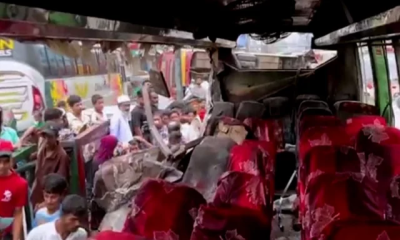 One killed, 12 injured in bus crash at Dhaka’s Norda