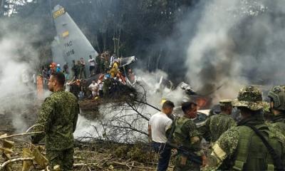 Military plane crash in Colombia kills dozens