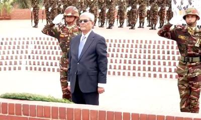 President pays tribute at National Memorial