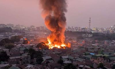 Fire breaks out in the capital’s Korail slum