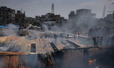 Lalbagh plastic factory catches fire; six firefighting units at work