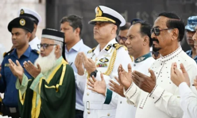 Acting President Hafiz Uddin pays tribute to Liberation War martyrs at Savar