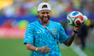 Neymar back in training with Brazil at World Cup