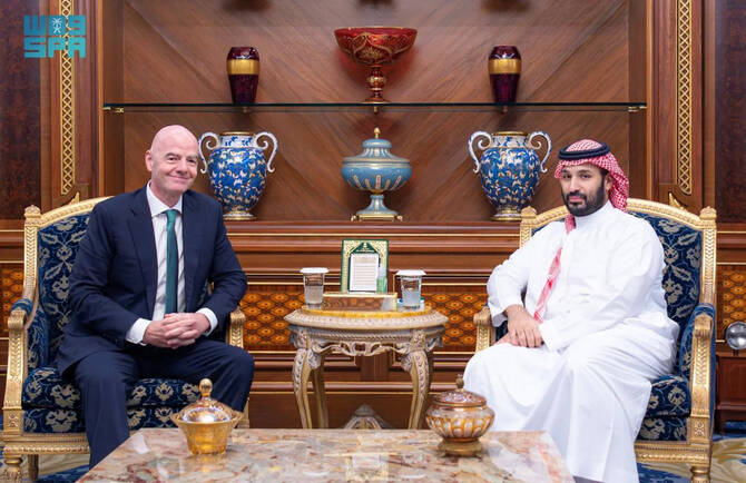Saudi crown prince meets FIFA chief over football growth