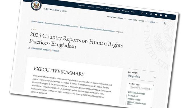 Bangladesh’s human rights situation stabilizing but concerns remain: US State Department